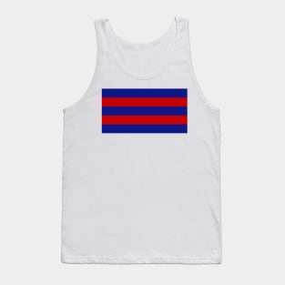 England 1975 Retro Track Bars Blue and Red Tank Top